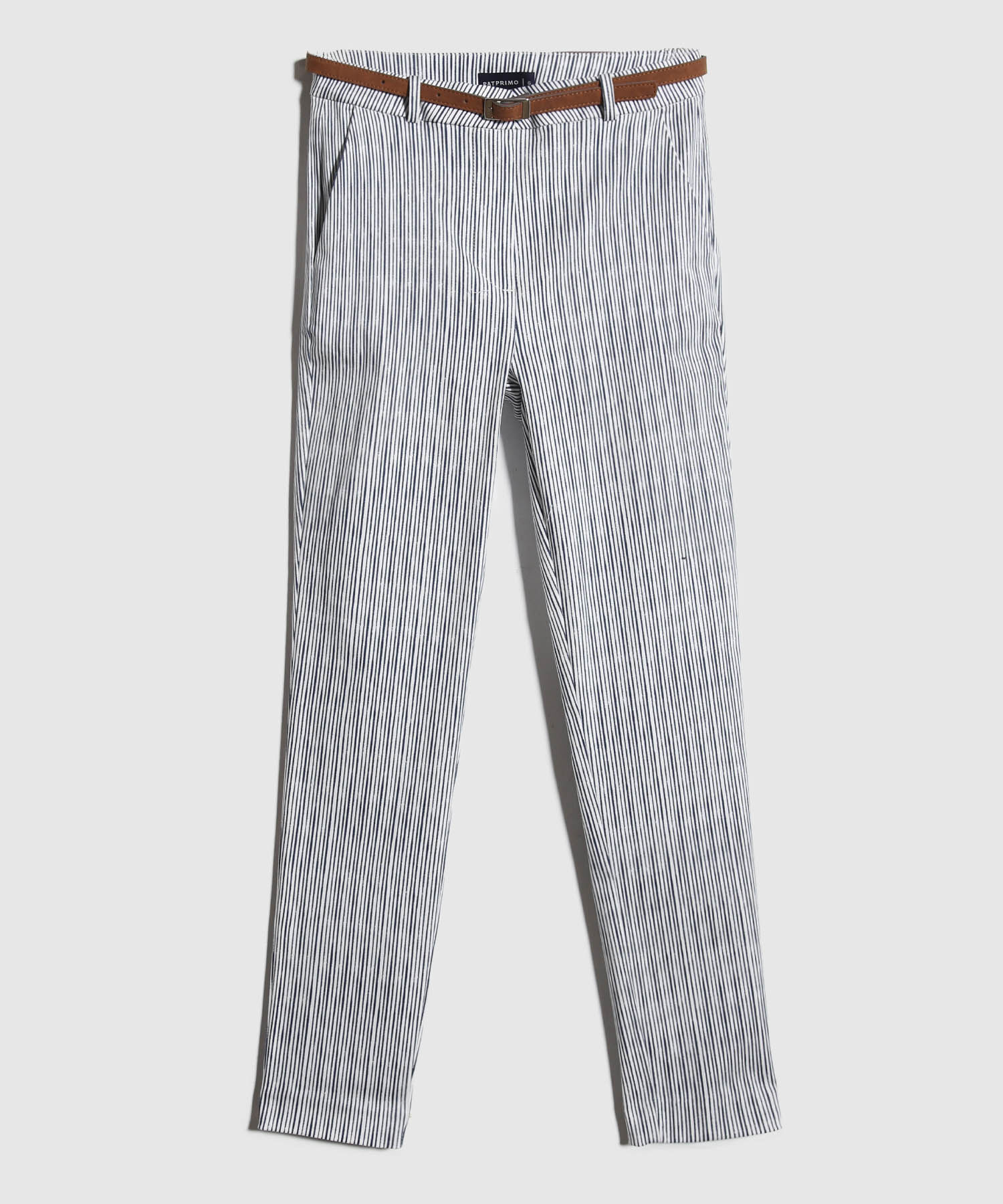Pantalon Chino Estampado  Con Cinturon