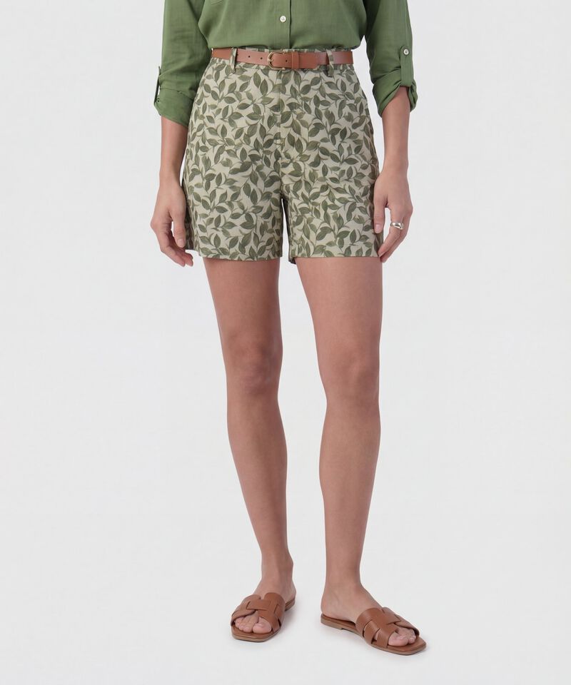 Bermuda De Corte Estructurado Para Mujer