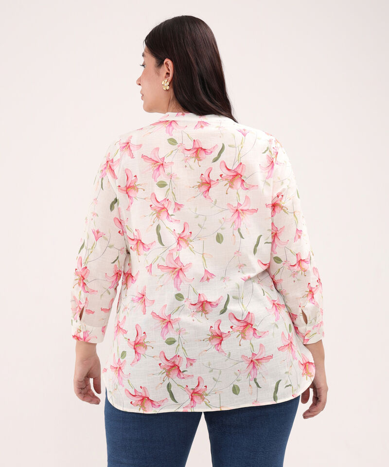 Blusa Manga 3/4  Estampada