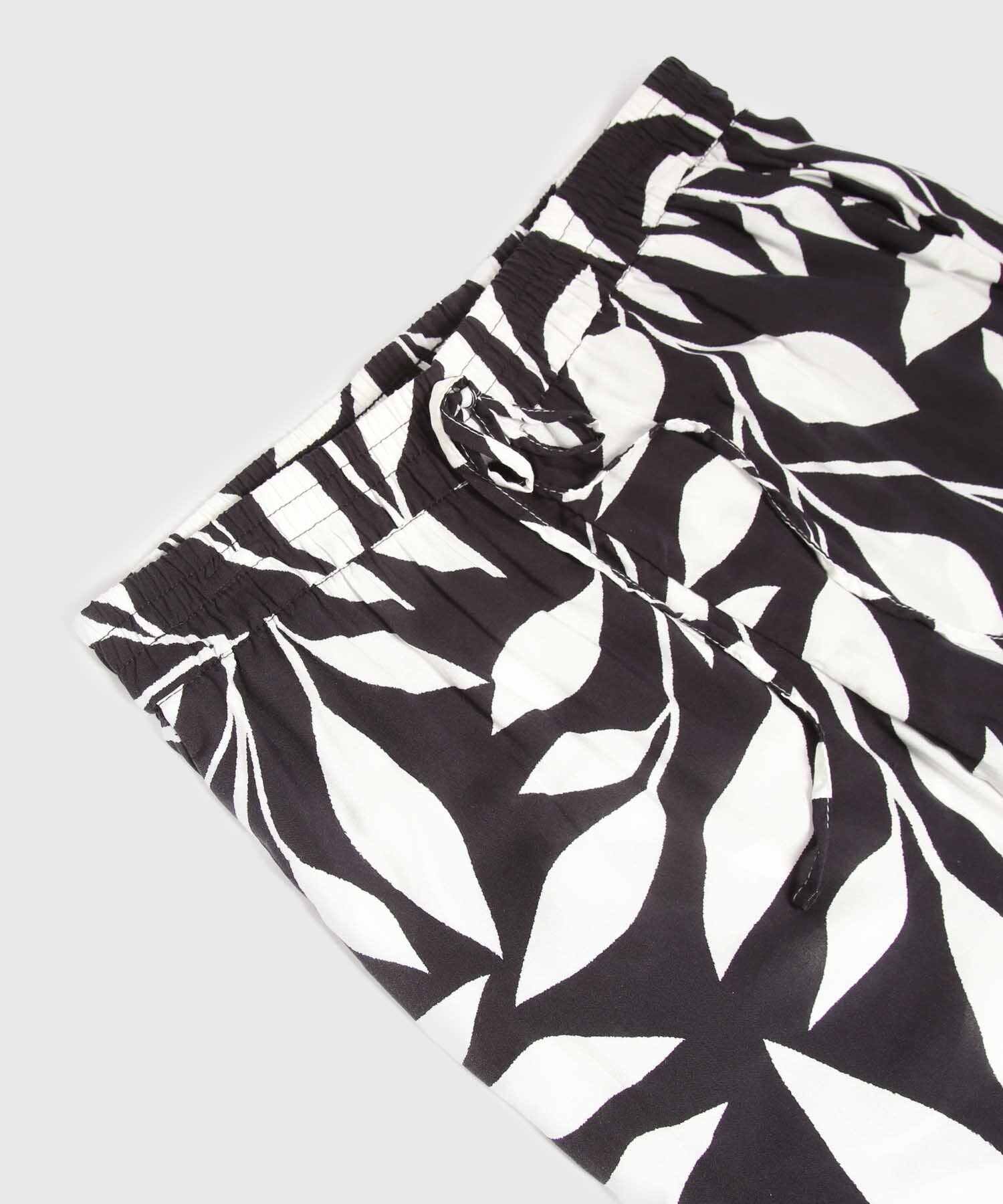 Pantalon Estampado Con Pretina Encauchada