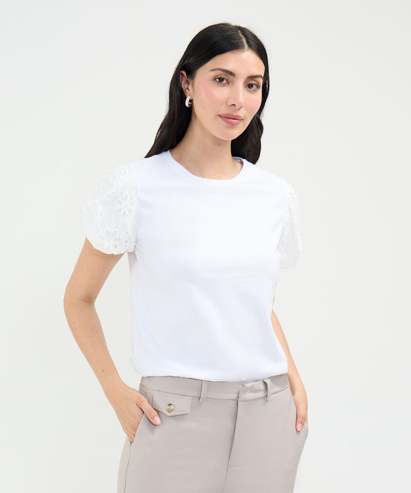 Camiseta Manga en Ojalillo