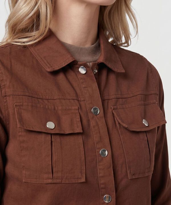 Chaqueta Con Ajuste De Cintura Mujer