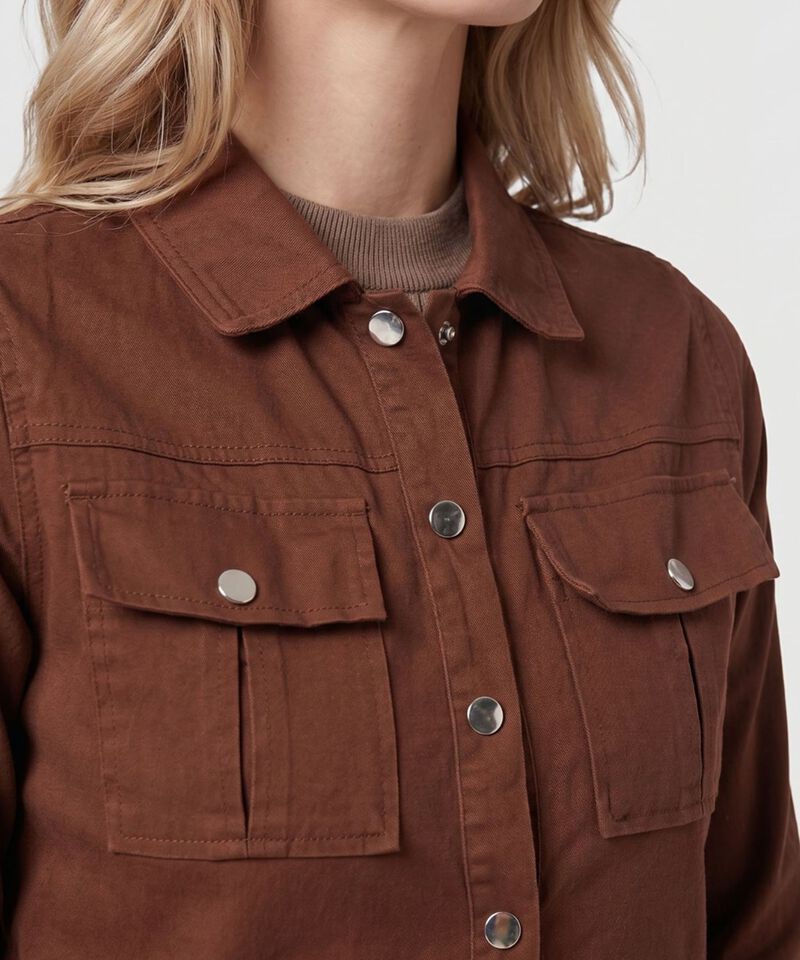 Chaqueta Con Ajuste De Cintura Mujer