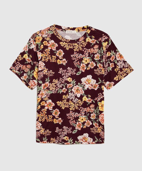Camiseta Estampado de Flores image number null