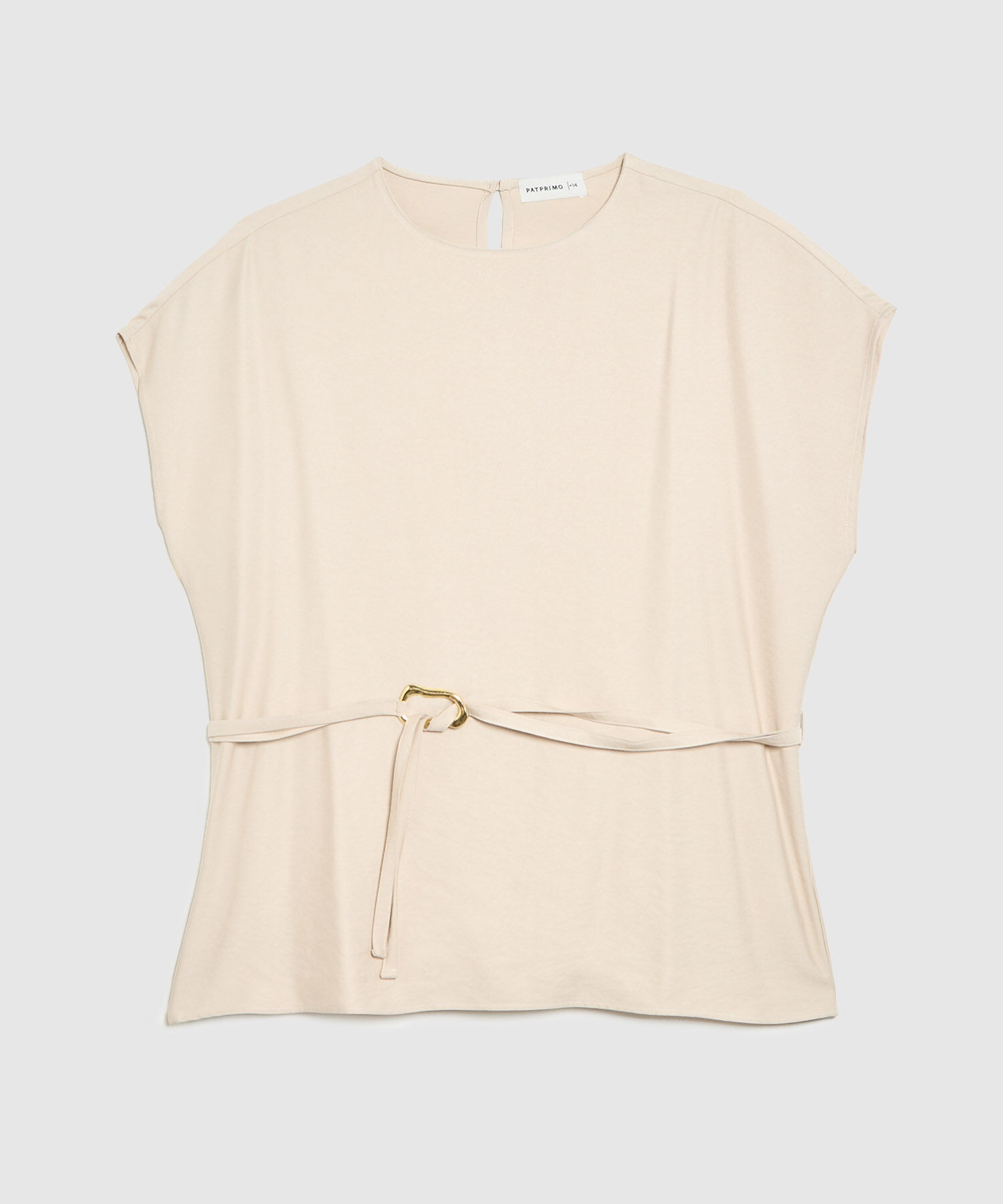 Blusa con cinturon para mujer curvy