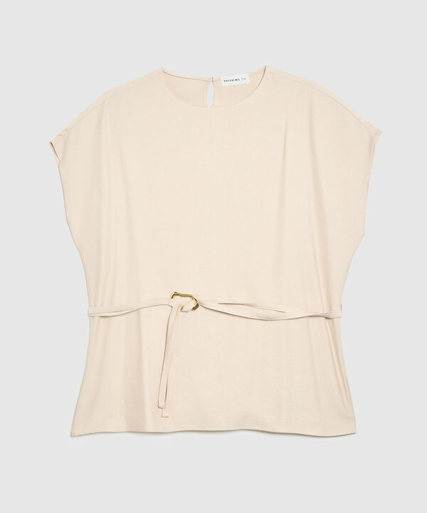 Blusa con cinturon para mujer curvy image number null