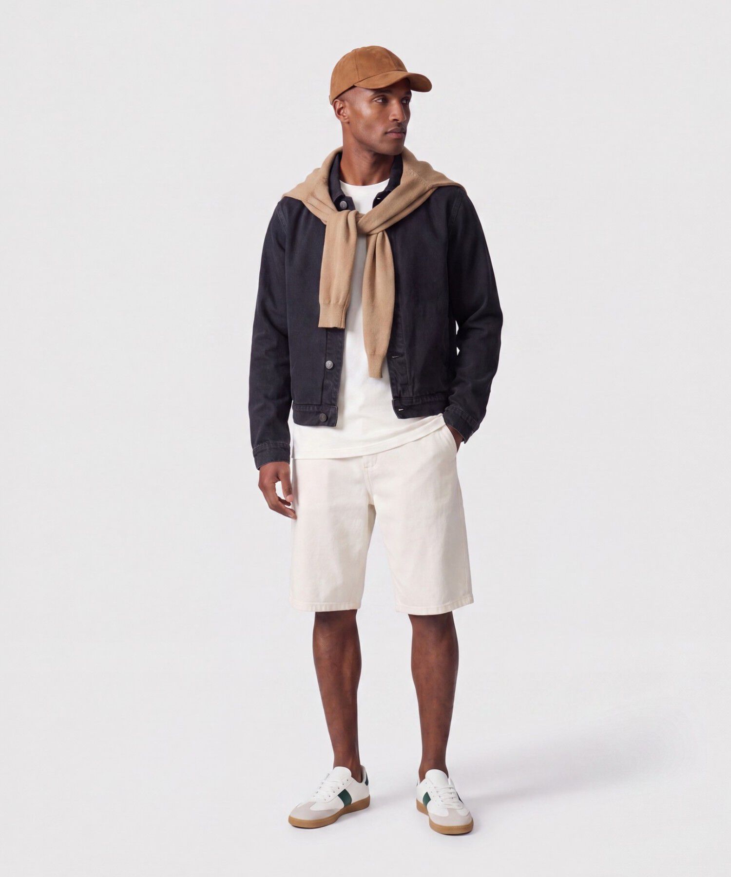 Chaqueta Unicolor Para Hombre