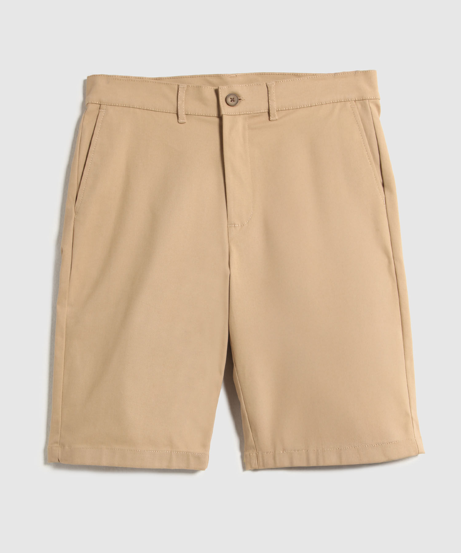 Bermuda Unicolor Con Bolsillos Diagonales 