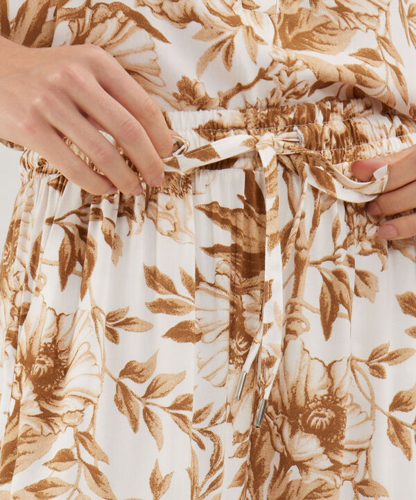 Pantalon Estampado, Bolsillos En Costados