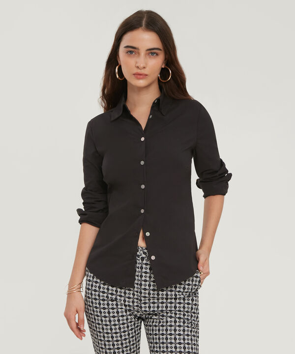 Camisa Unicolor En Popelina Monoproducto