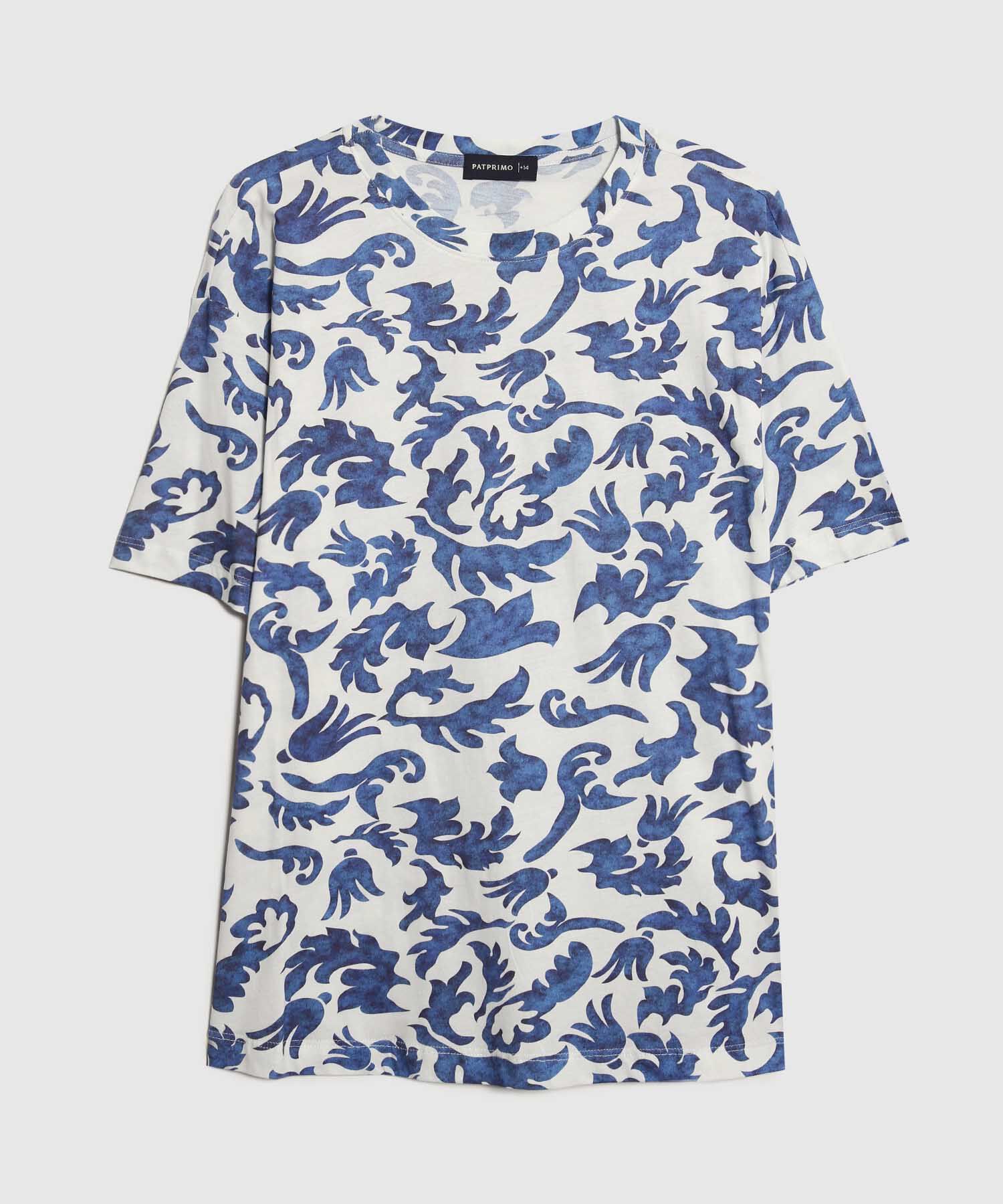 Camiseta Estampado Botánico