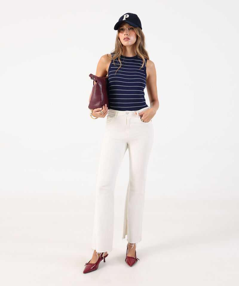 Camiseta de Punto Sin Mangas para Mujer