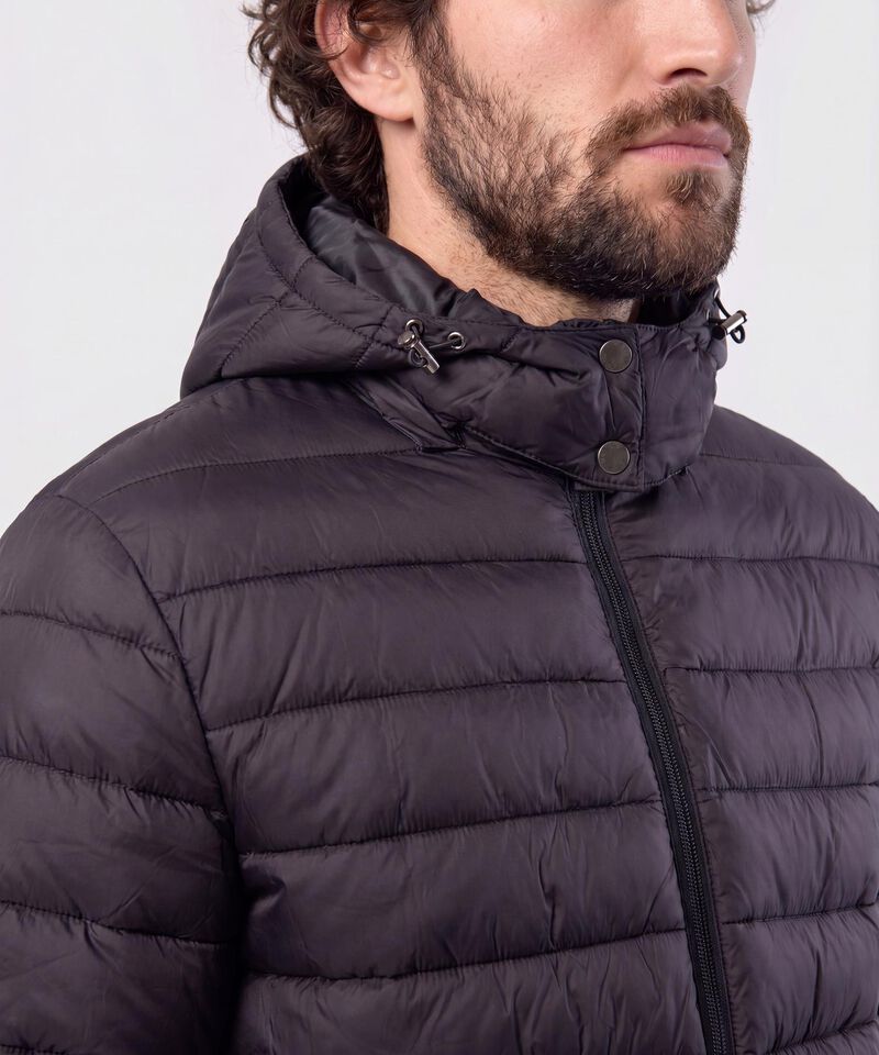 Chaqueta Acolchada Con Capota Hombre