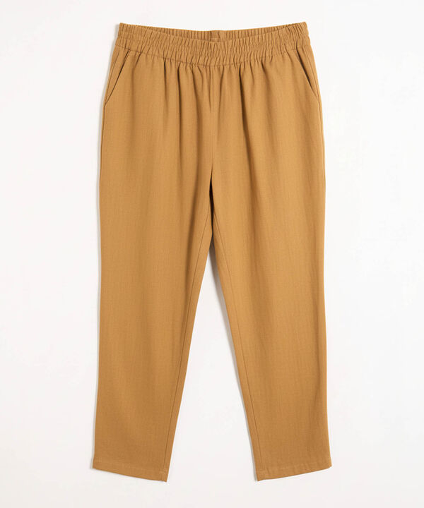 Pantalon Para Mujer Tobillero Casual Cintura Elástica image number null
