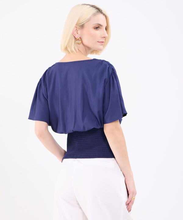 Blusa Unicolor Para Mujer