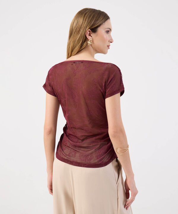 Camiseta Para Mujer con Escote en Cascada