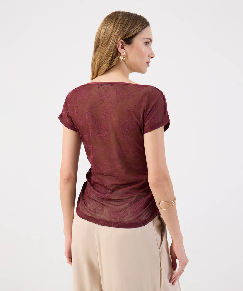 Camiseta Para Mujer con Escote en Cascada