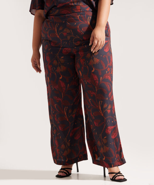 Pantalón Fluido con Estampado