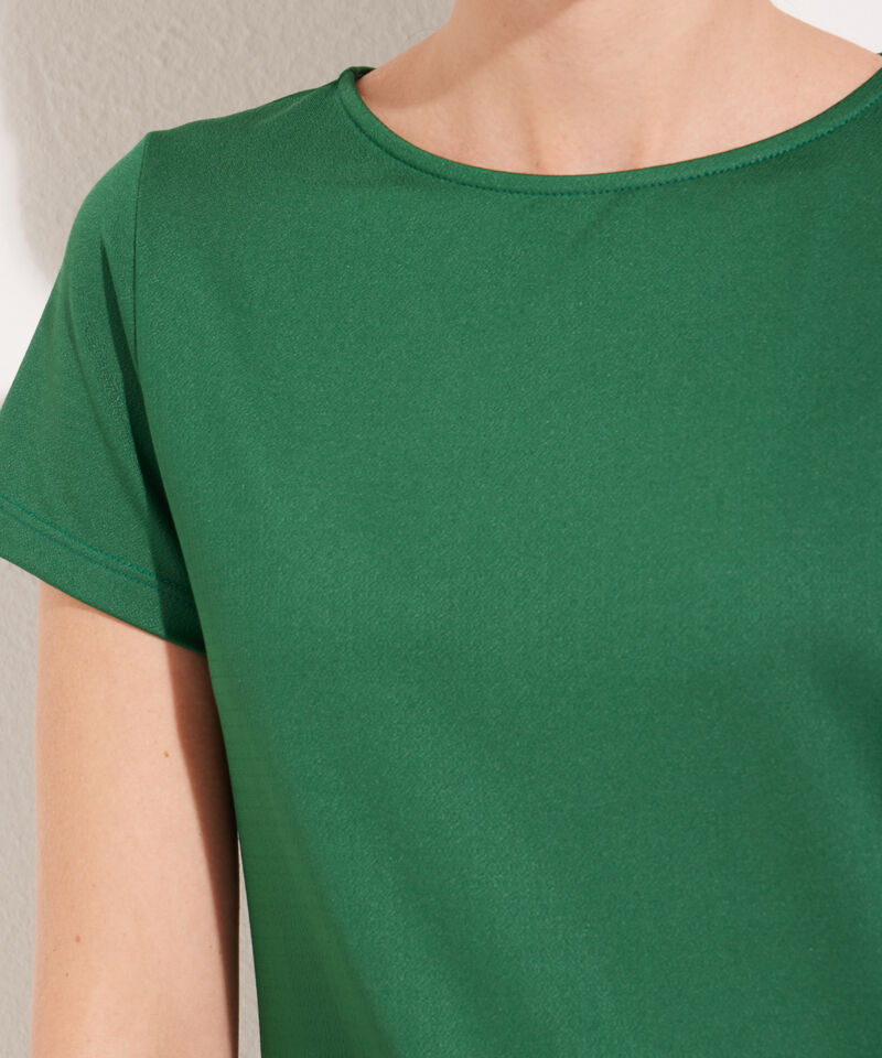 Camiseta Manga Corta Cuello Redondo Unicolor