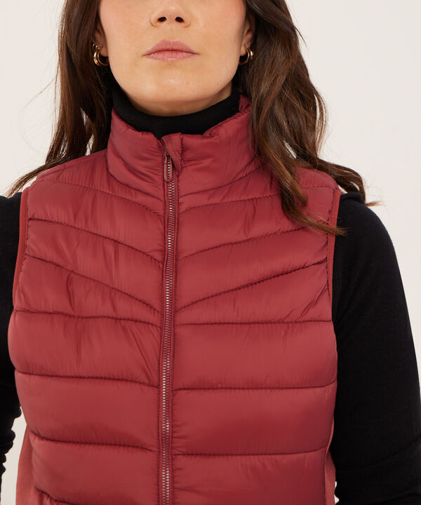 Chaleco Acolchado con Bolsillos en Rib