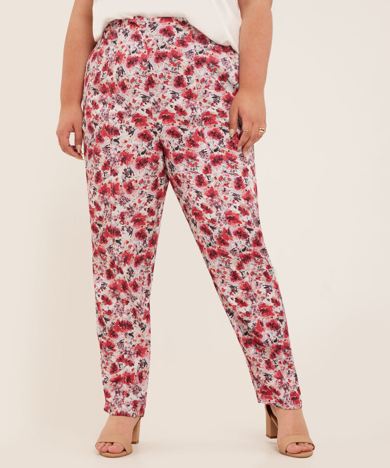 Pantalón Recto Estampado