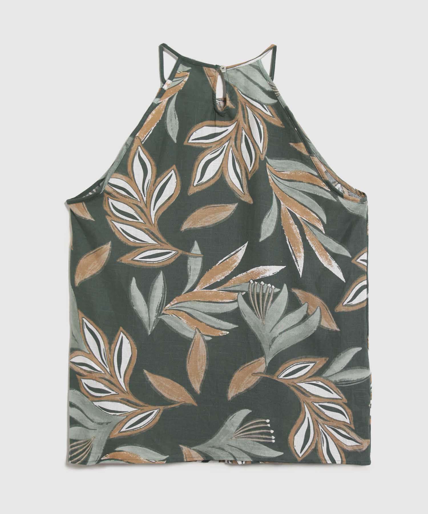 Blusa Estampada Sin Mangas 