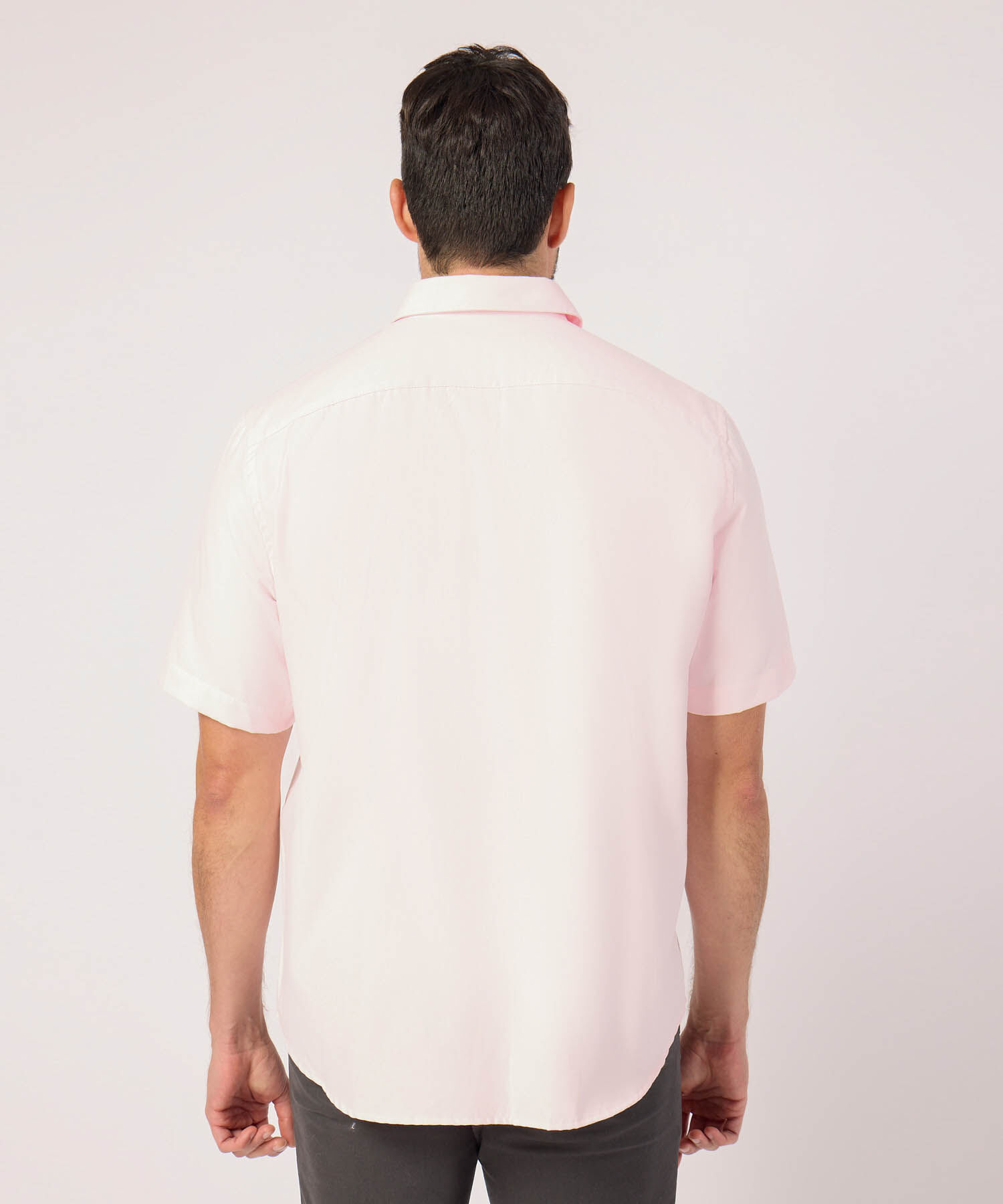 Camisa Unicolor Con Bolsillo 