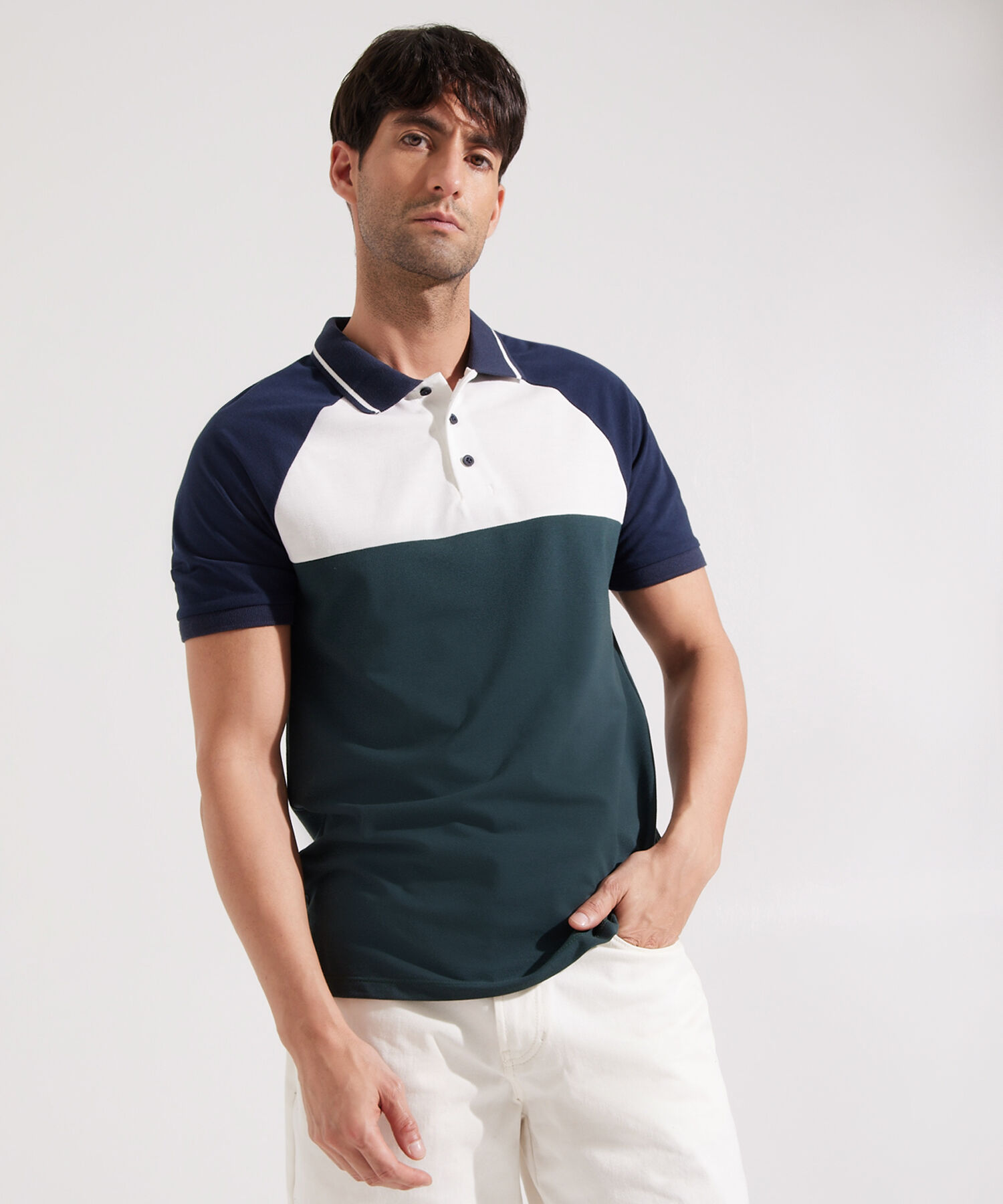 Polo Unicolor Bloques