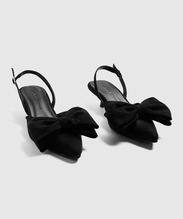 Tacones Gamuzados con Moño Sisterly Style image number null