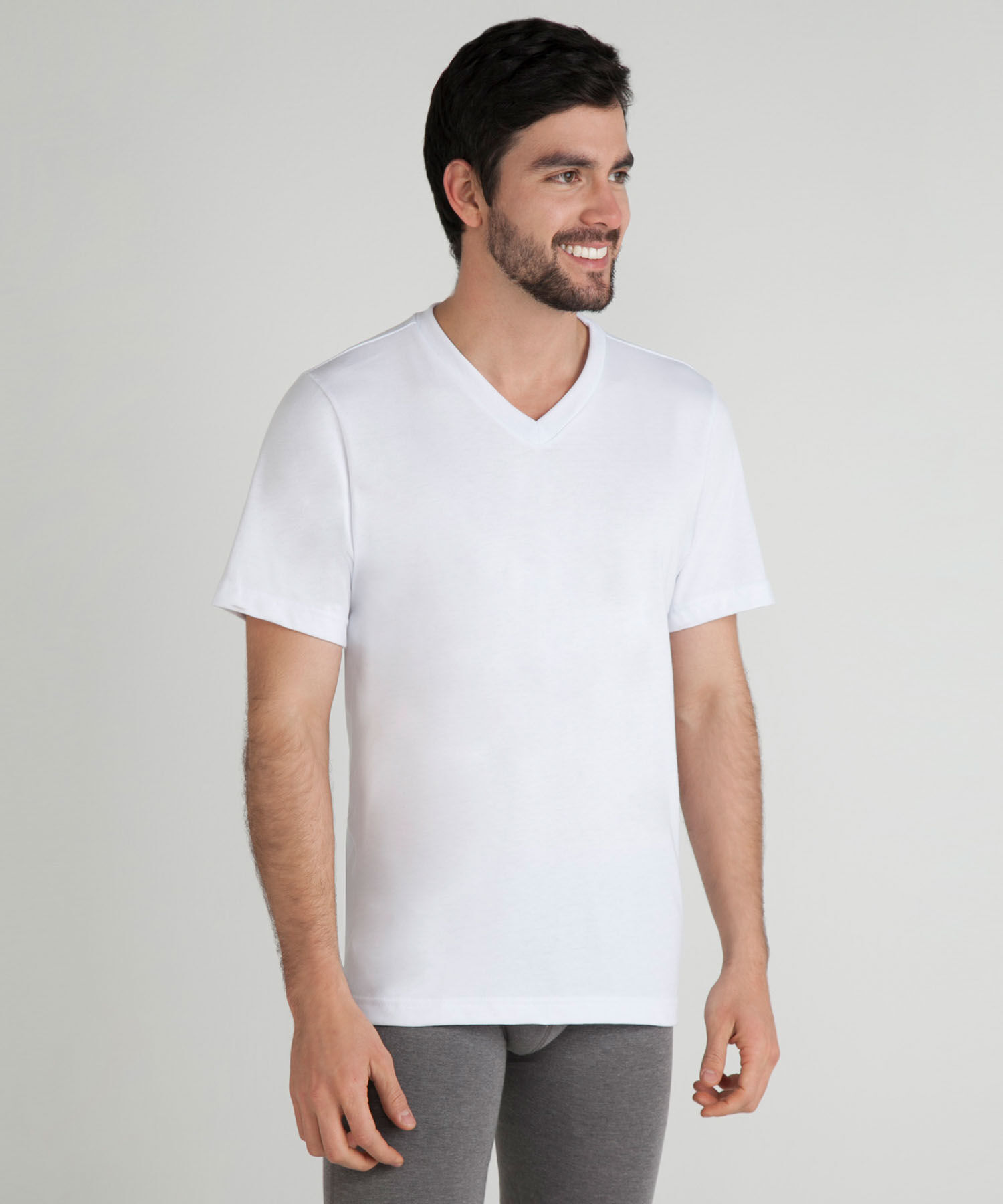Camiseta Interior Pack X2 Para Hombre Cuello En V Manga Corta Compra Online Patprimo