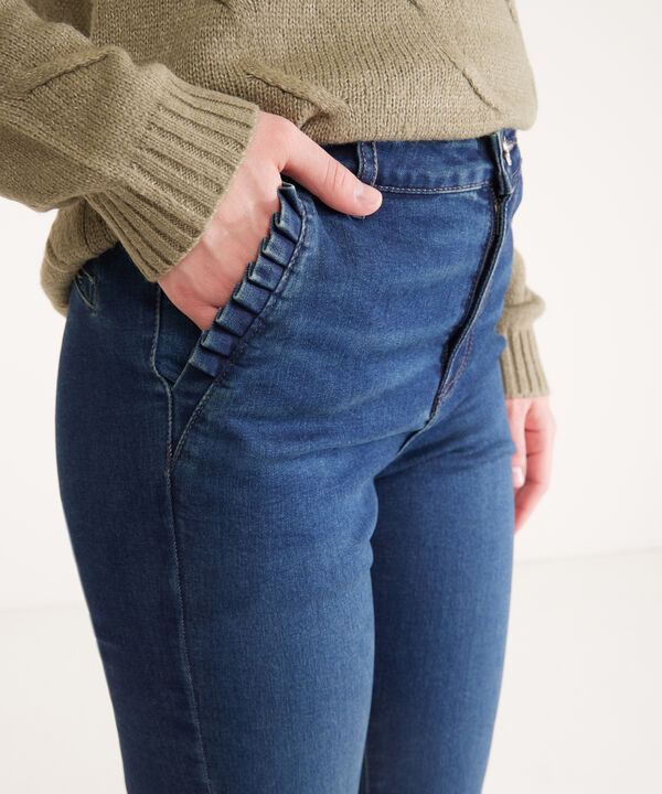 Jean Skinny con Bolsillos en Ruches