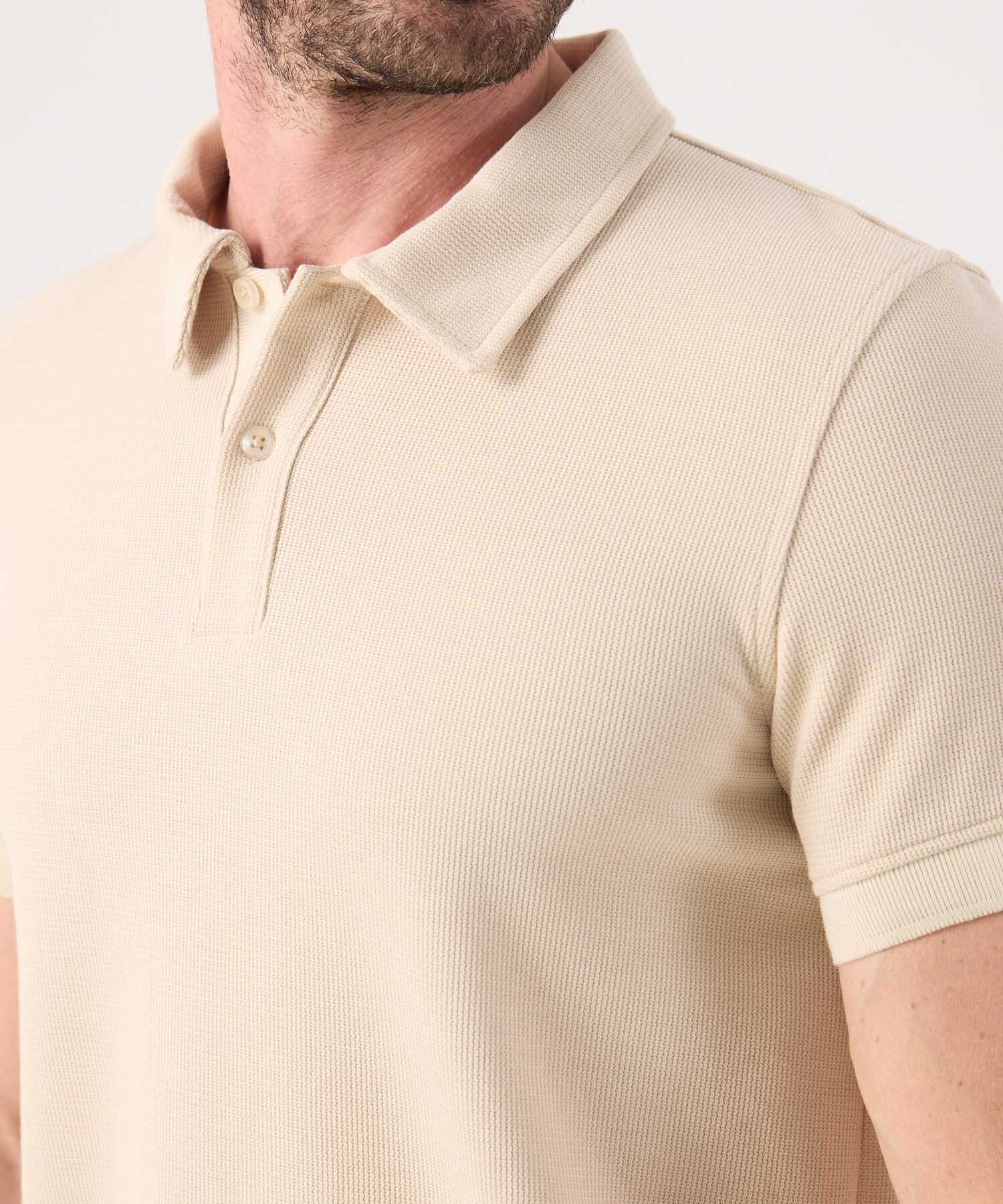 Polo Unicolor Texturizada 