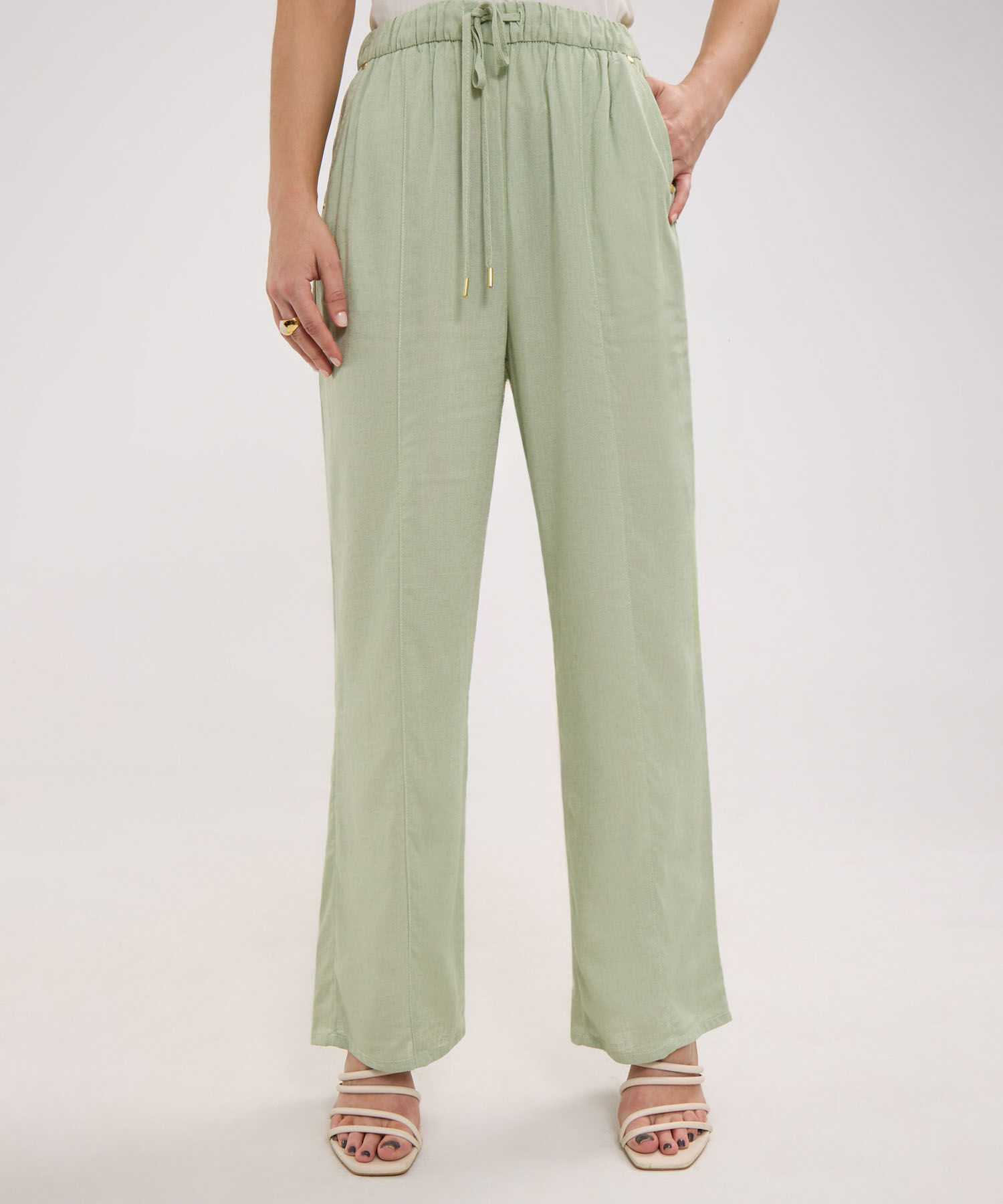 Pantalón en Efecto Lino