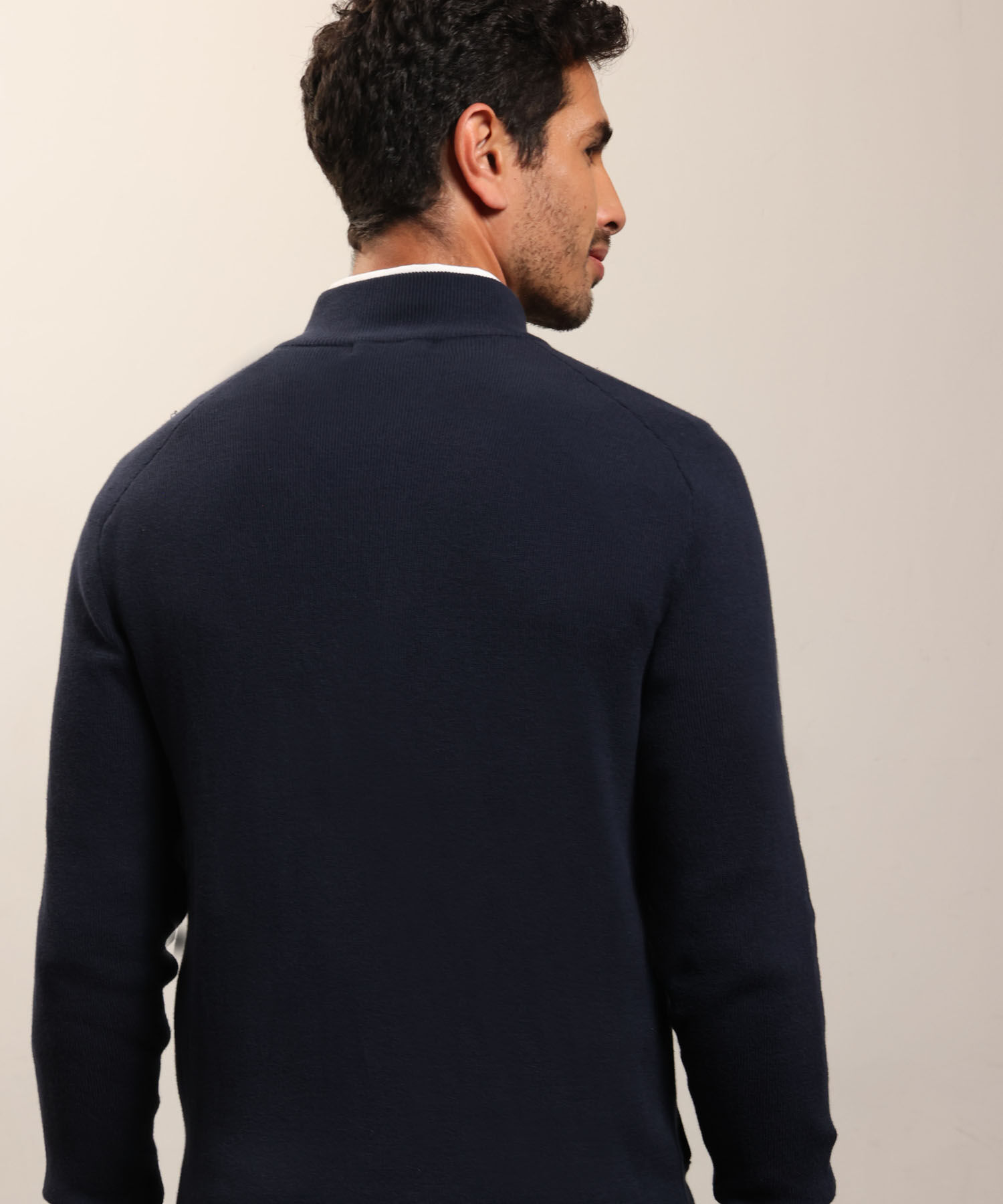 Buzo De Punto Con Cremallera Para Hombre