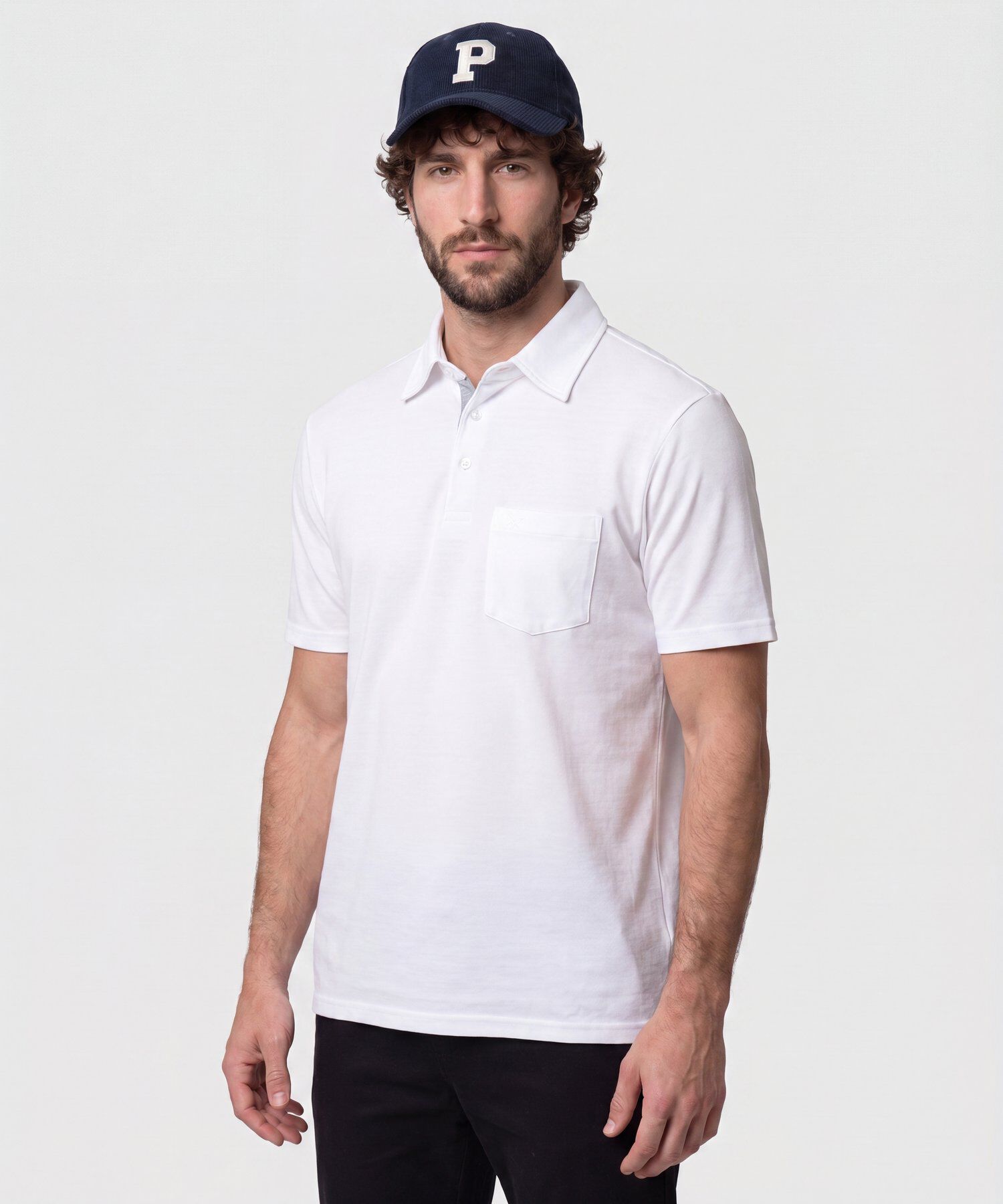 Polo Con Bolsillo De Parche Para Hombre