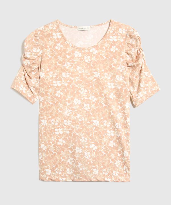 Camiseta Con Ruche Estampado Floral image number null