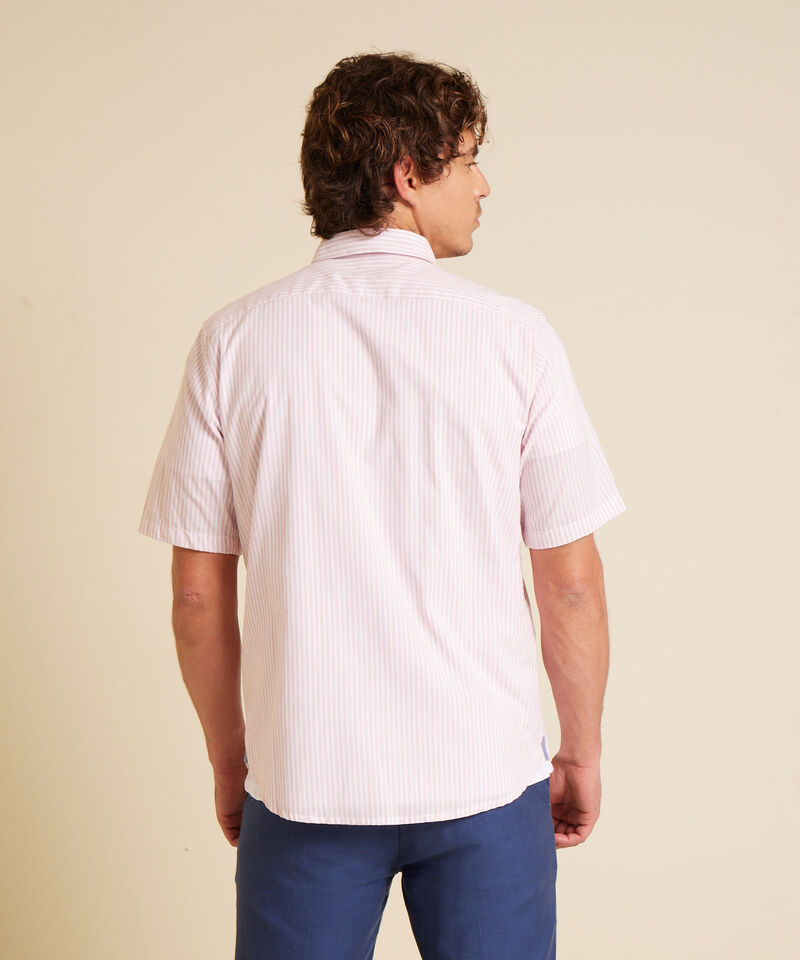 Camisa Preteñida Manga Corta Y Con Bolsillo