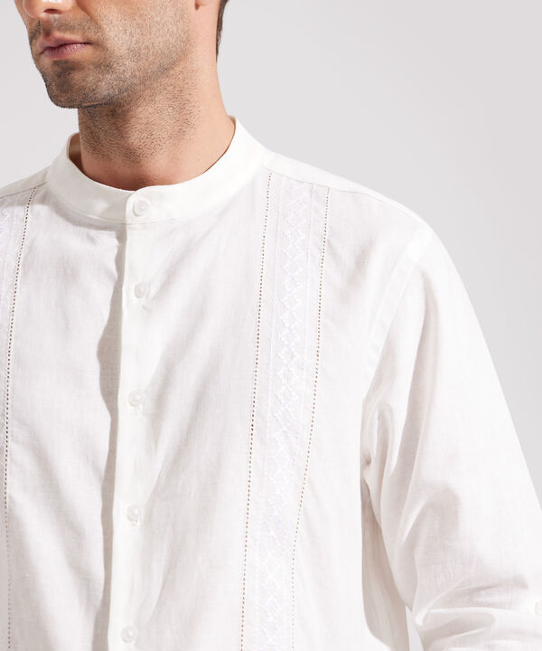 Camisa Guayabera Cuello Neru image number null
