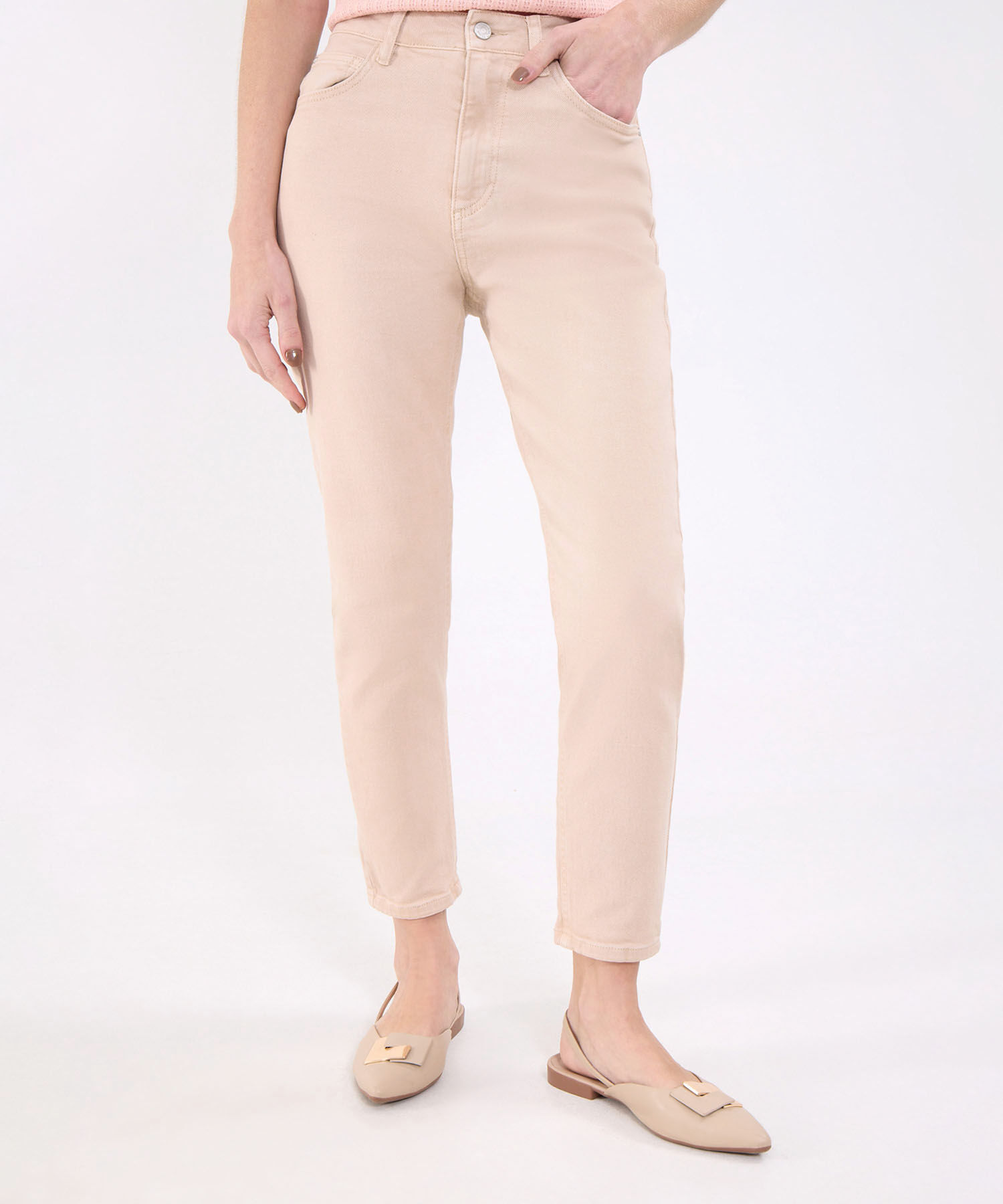 Jeans Mom Unicolor
