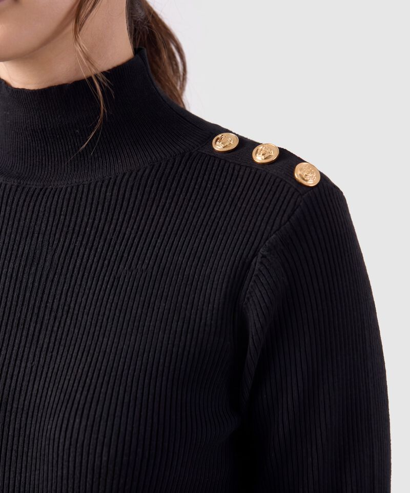 Vestido Tejido Botones Para Mujer