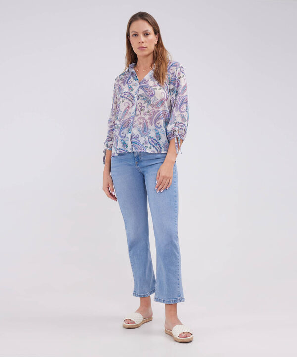 Camisa Mangas 3/4 Estampada image number null
