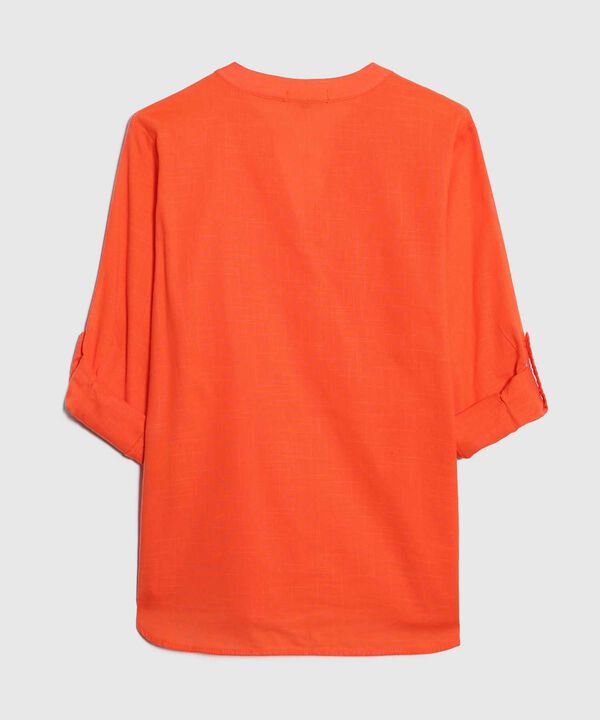 Blusa en Efecto Lino image number null