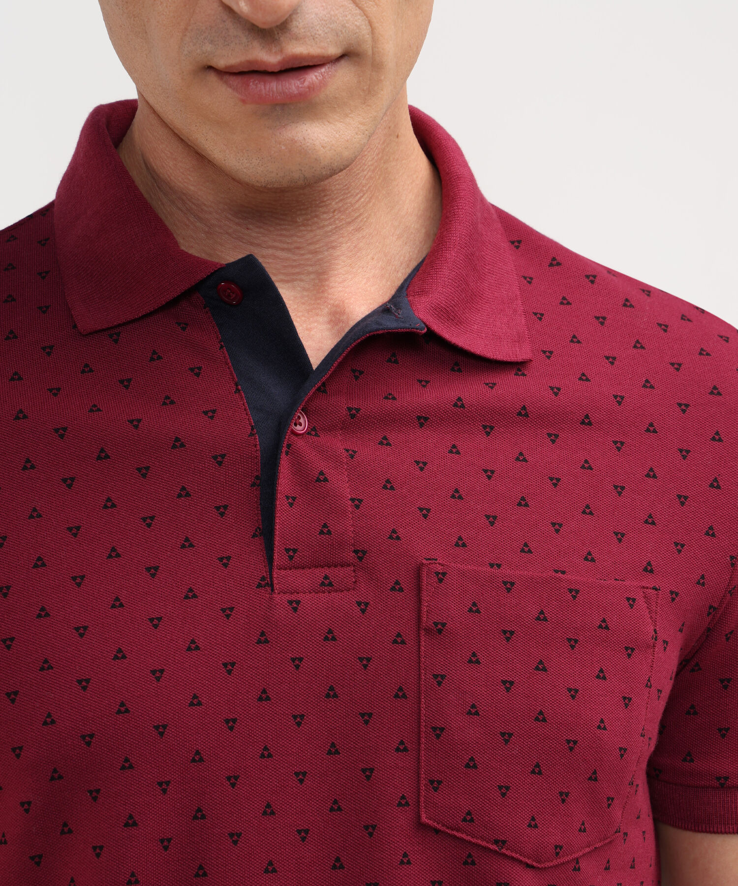Polo Corte Slim Fit Blanco