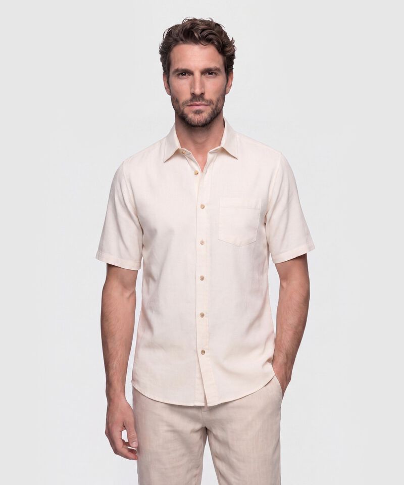 Camisa Manga Corta con Bolsillo Hombre