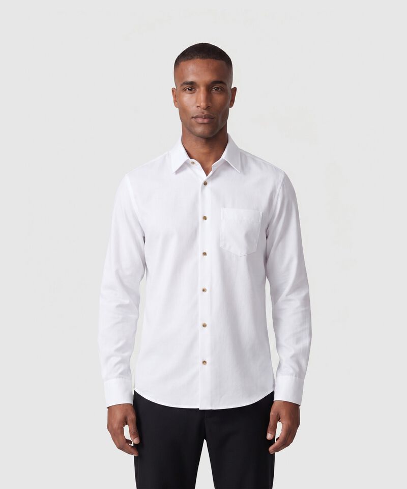 Camisa Manga Larga con Bolsillo Para Hombre