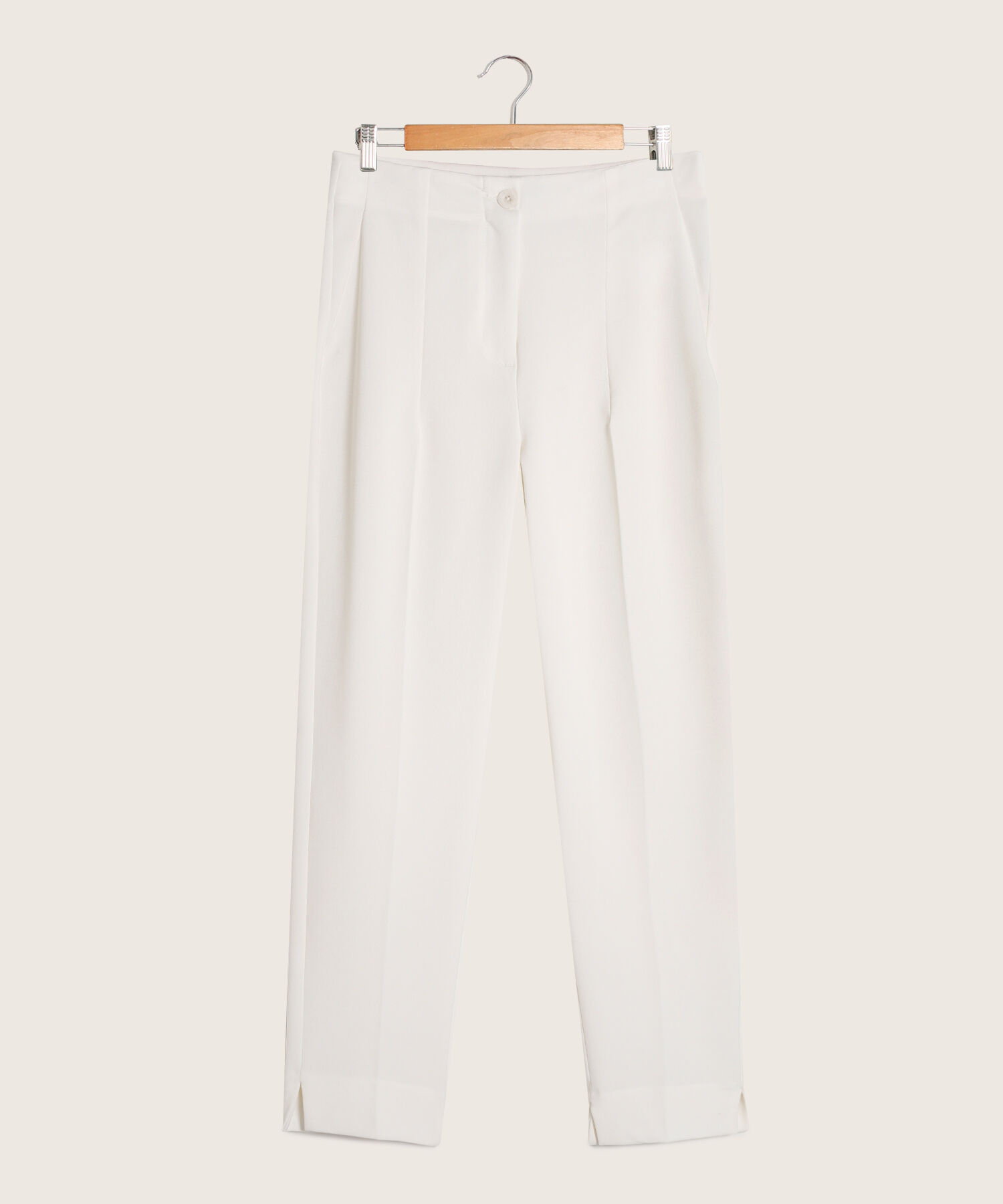 Pantalon Tiro Alto Unicolor