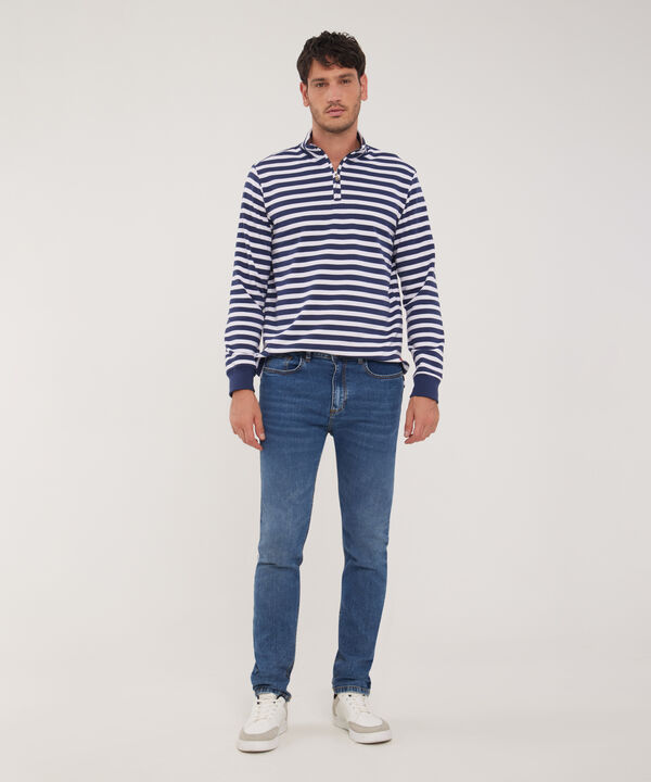 Jean Slim Tono Azul Medio image number null