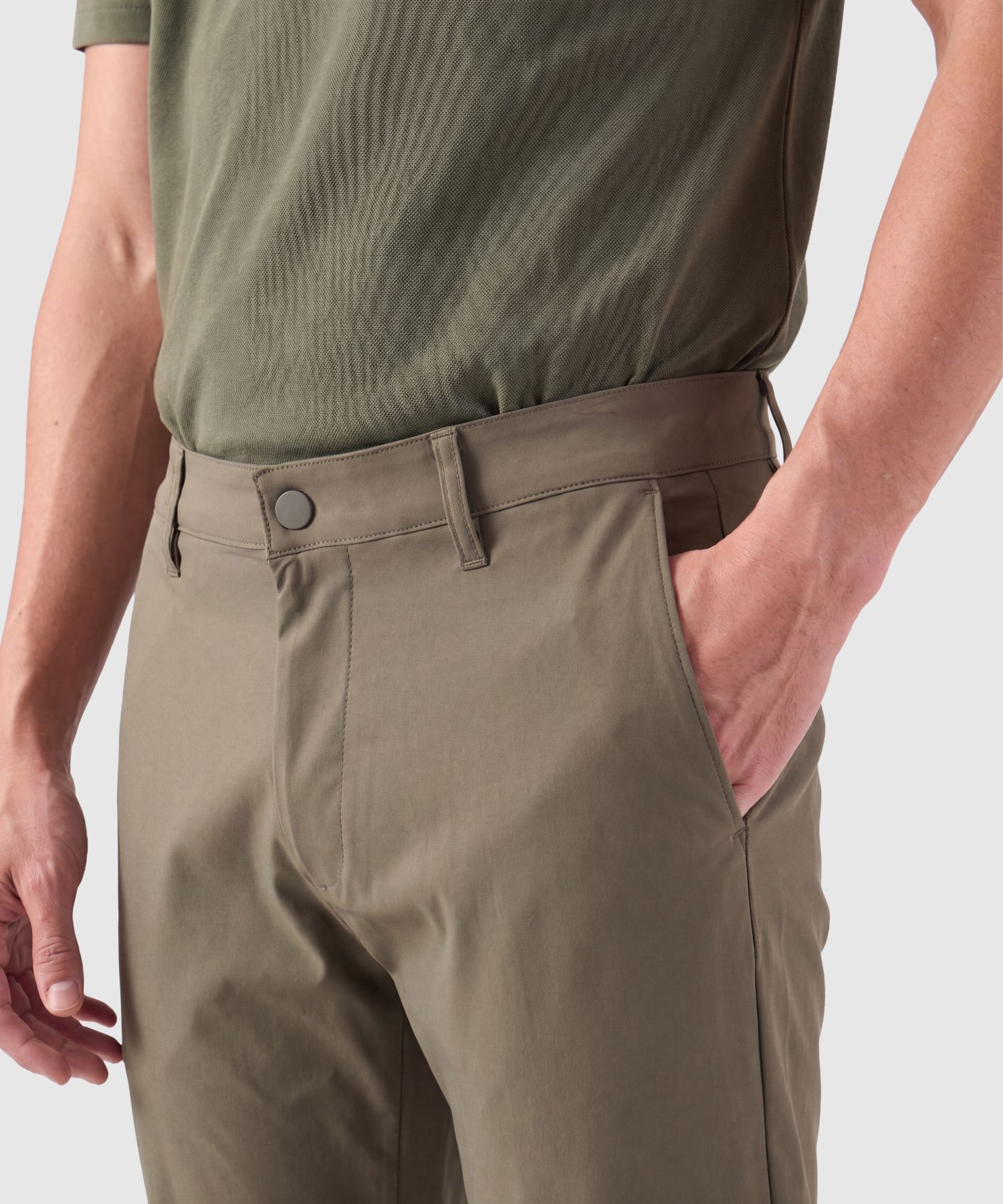 Pantal&oacute;n Unicolor Para Hombre