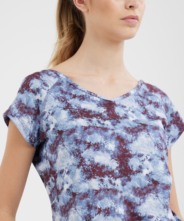 Camiseta Para Mujer, Cuello En V, Manga Corta, Estampada image number null