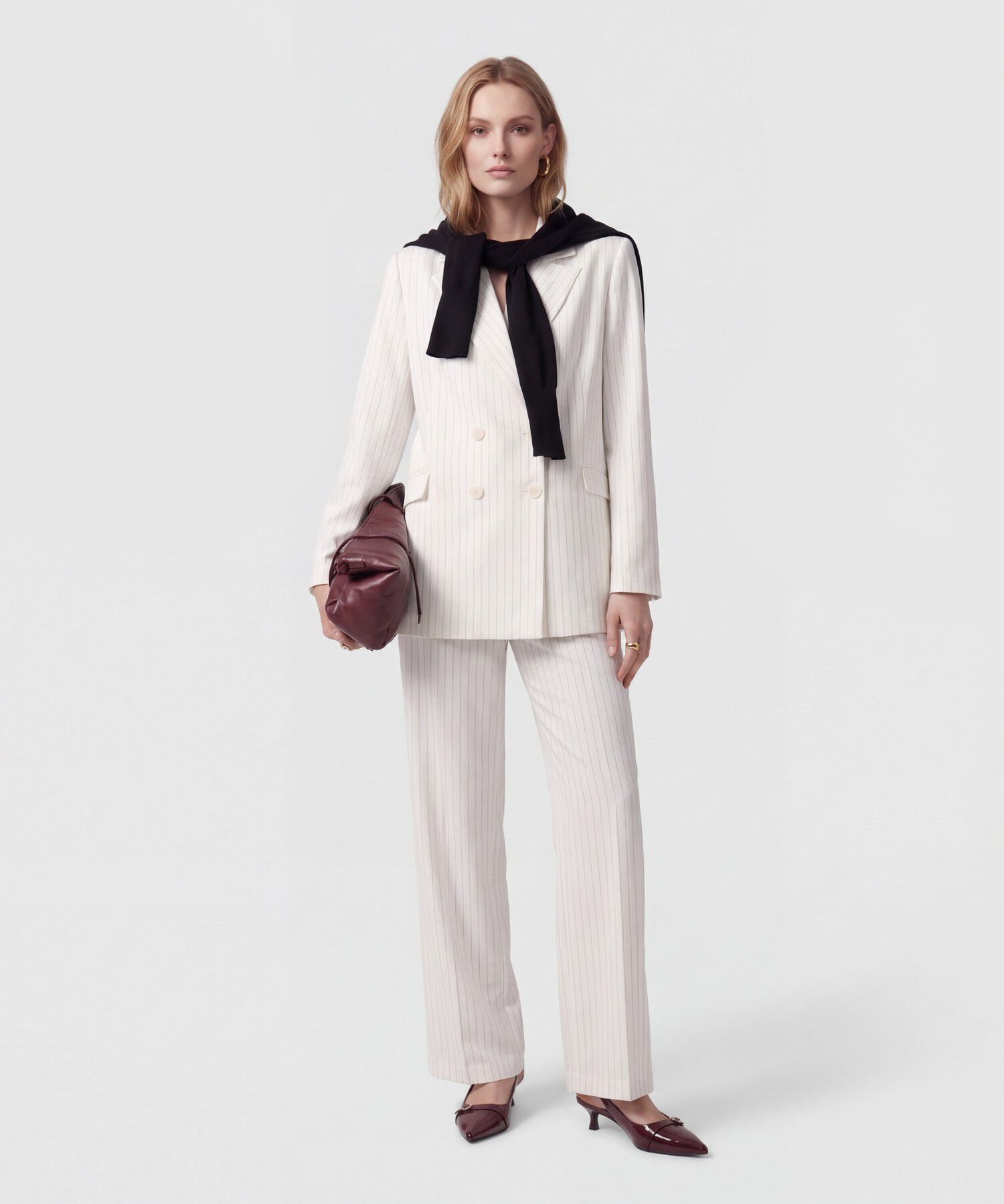 Pantal&oacute;n Wide Leg Con Cord&oacute;n Para Mujer